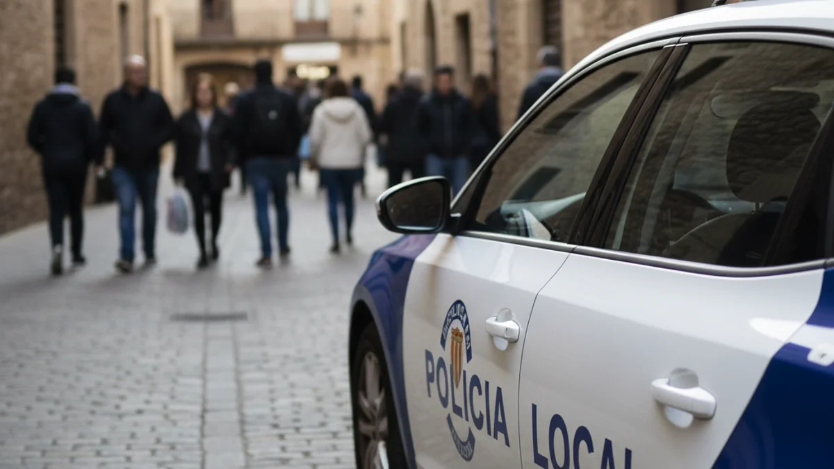 Imatge genèrica d'un vehicle de la Policia Local estacionat en un carrer.