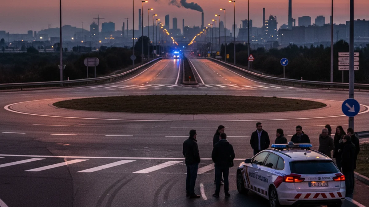 Imatge genèrica d'un tram de l'autovia T-11 amb senyalització viària a l'alçada de Tarragona.
