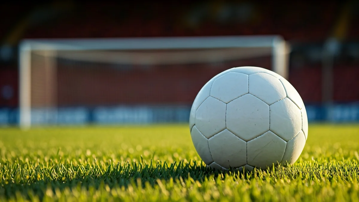 Imatge genèrica d'una pilota de futbol sobre la gespa d'un camp