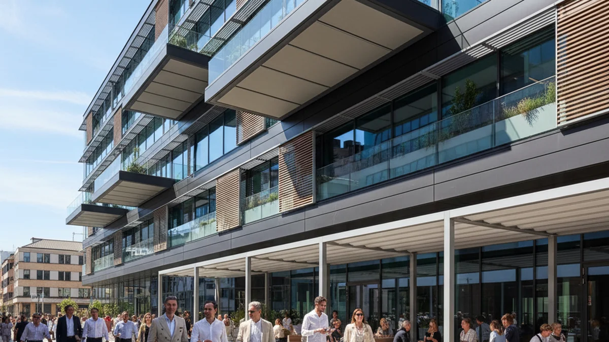 Imatge genèrica d'una estructura arquitectònica moderna per a exteriors.