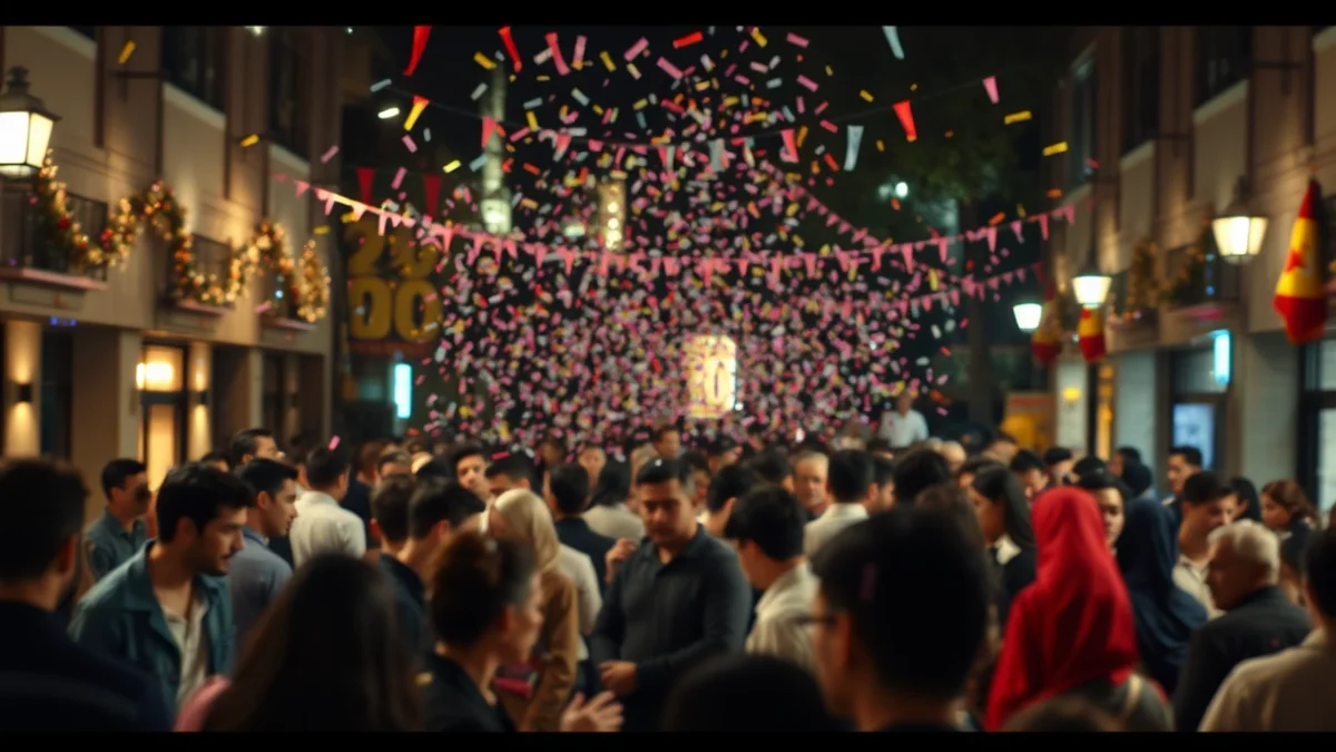 Imatge genèrica d'una celebració comunitària en un pati escolar amb motiu d'un aniversari històric.