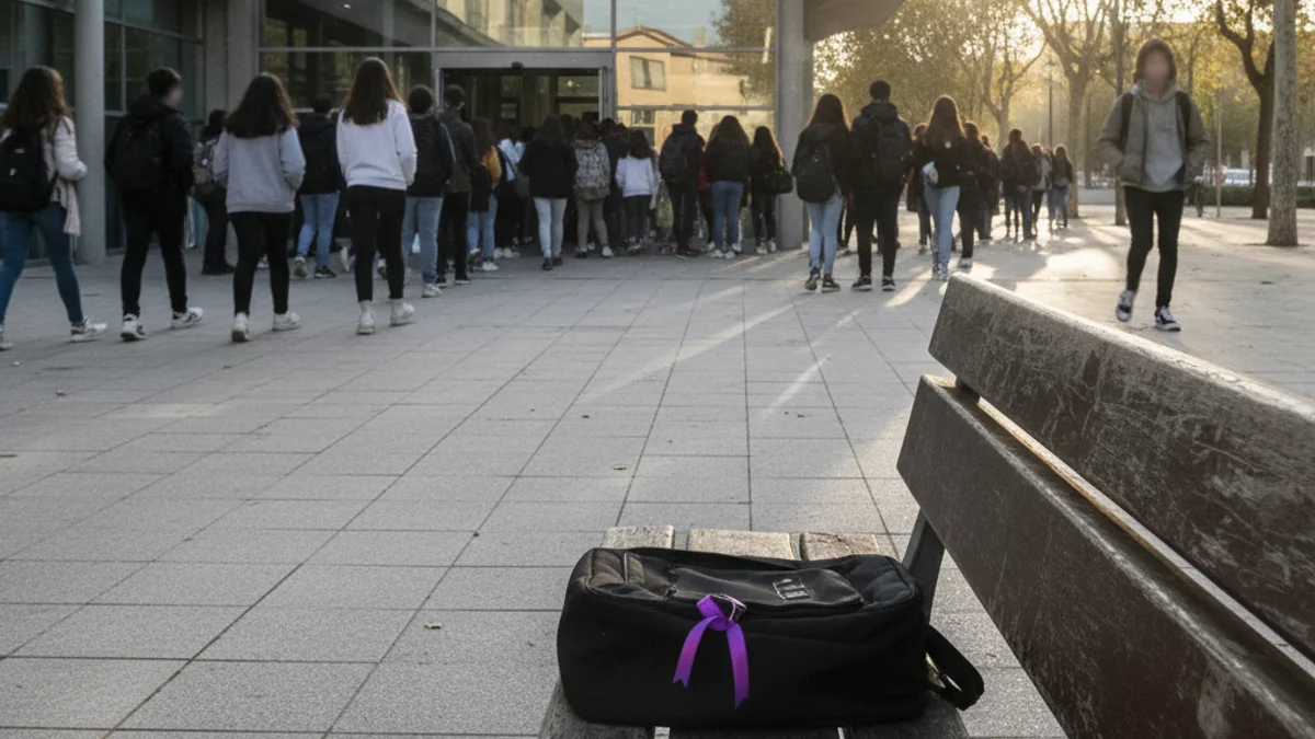 Generic image of students leaving a high school in Tarragona.