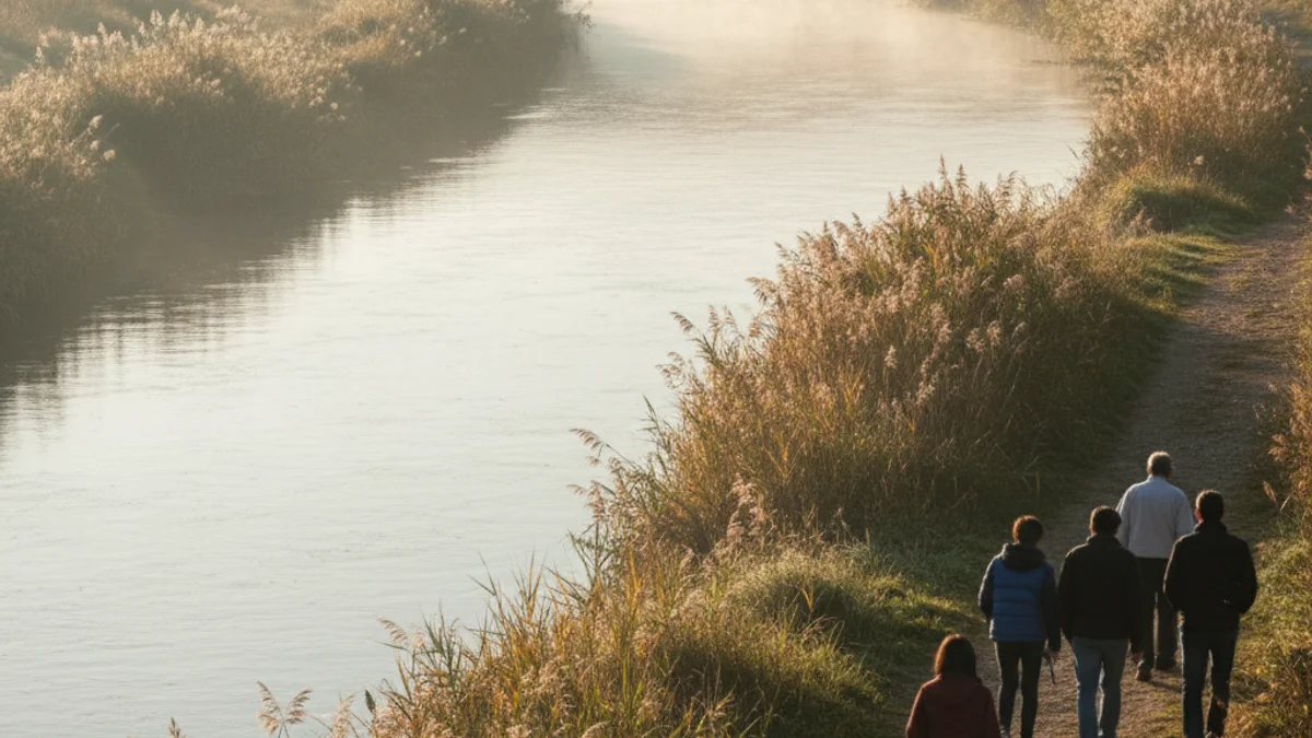 Imatge genèrica de la llera del riu Llobregat al seu pas pel Barcelonès.