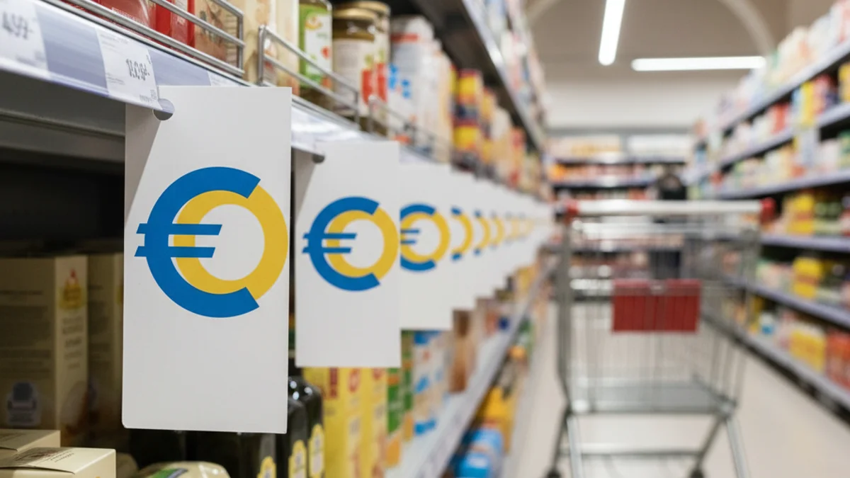 Imatge genèrica d'uns preus en un supermercat que reflecteixen l'evolució de la inflació.