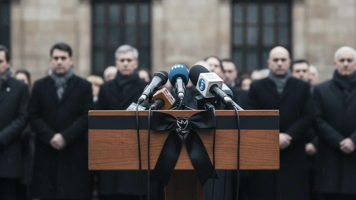 Imagen genérica de un acto institucional de rechazo a la violencia.