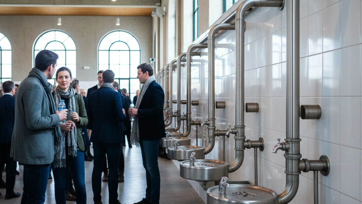 Imatge genèrica de les instal·lacions d'aigua d'un centre esportiu municipal.