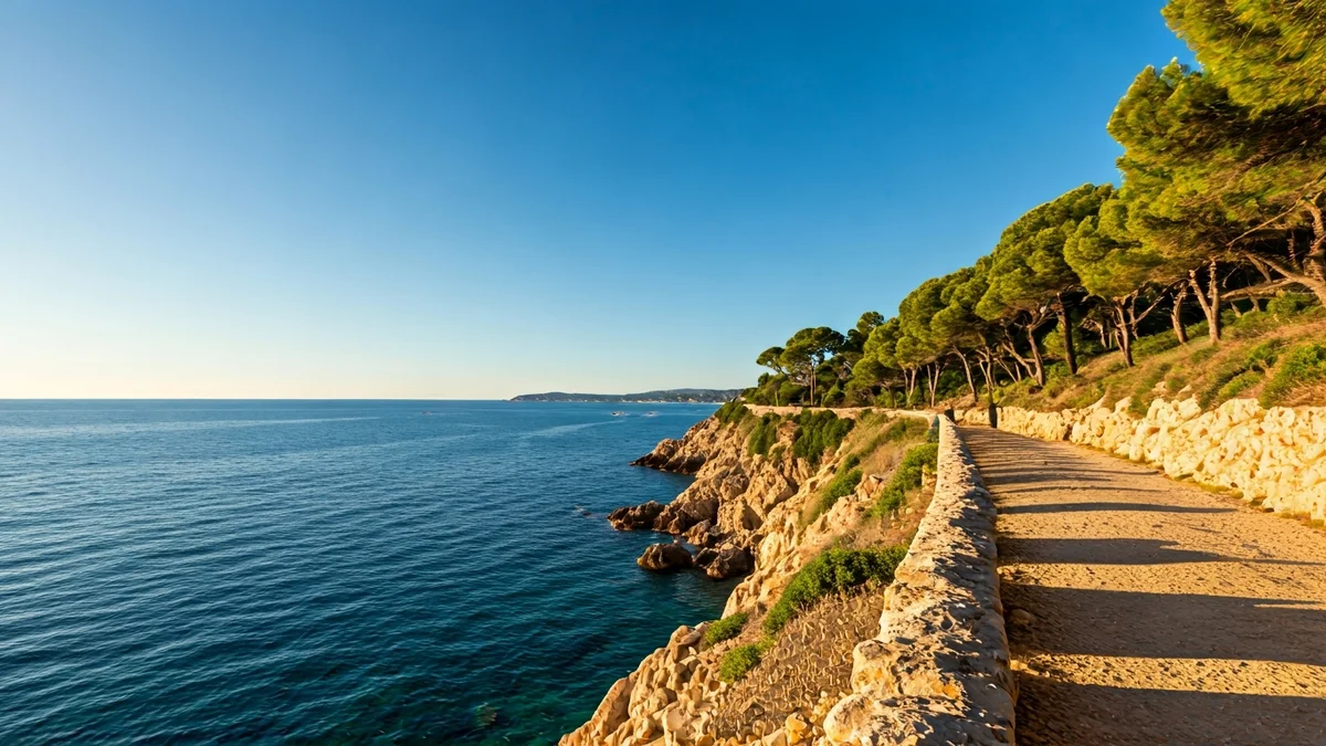 Imagen genérica de un camino de ronda costero con vistas al mar Mediterráneo
