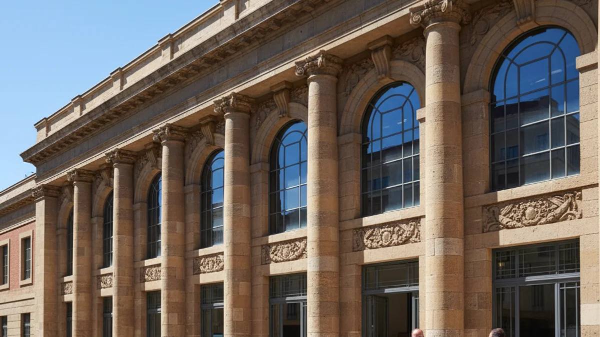 Imatge genèrica de la façana de l'edifici de l'antiga Tabacalera a Tarragona.