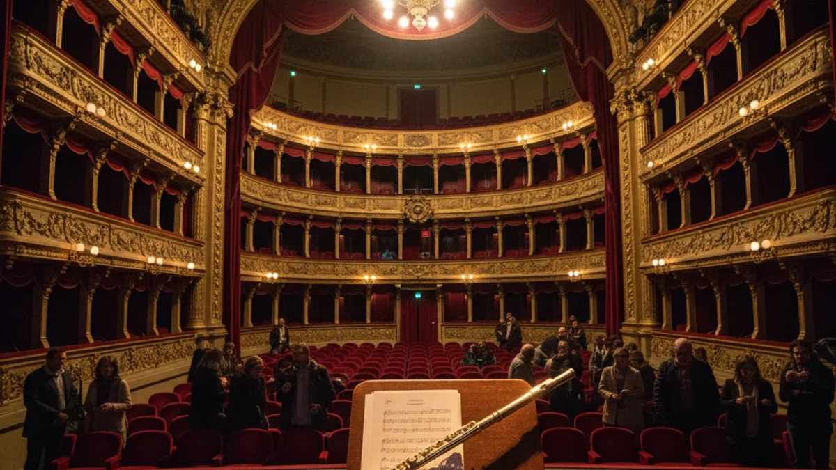 Generic image of a classic theater interior with a lit stage.