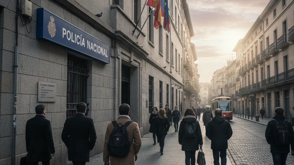 Generic image of the facade of a National Police station.