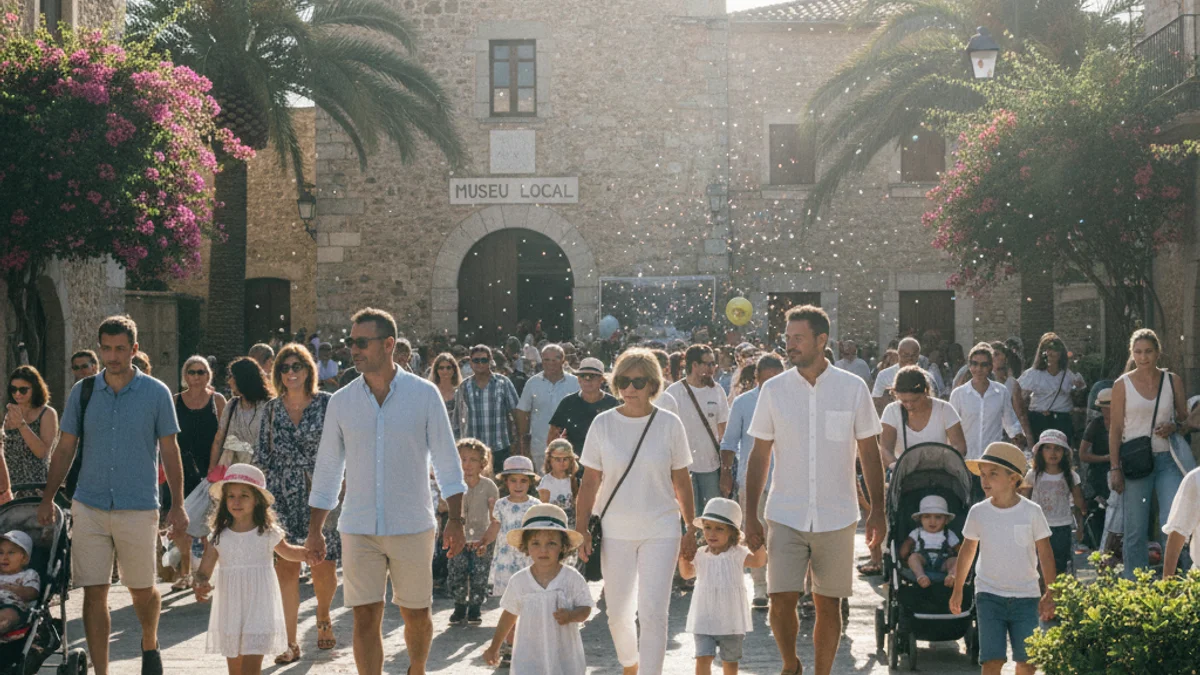 Generic image of a family sports day in a rural setting.