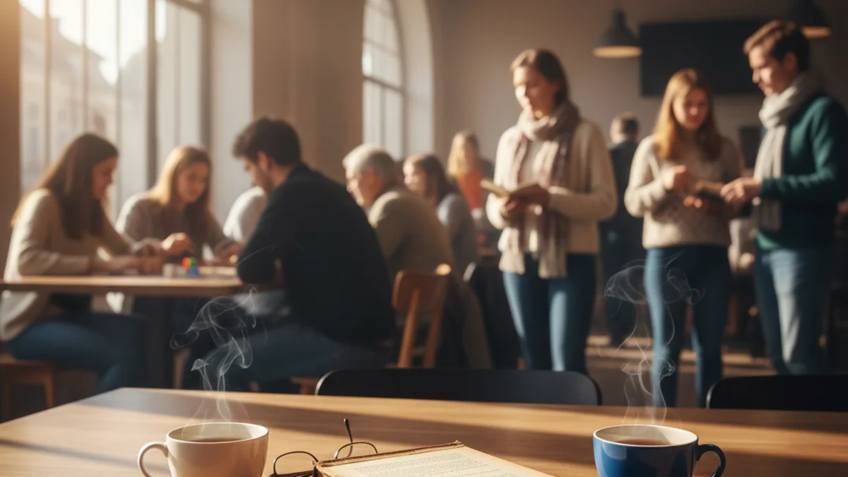 Imatge genèrica d'un espai comunitari que simbolitza la connexió entre generacions.