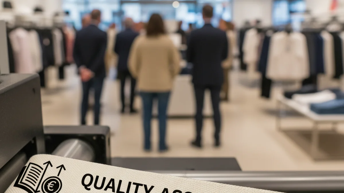 Imatge genèrica de l'etiquetatge d'una peça de roba en un establiment comercial.