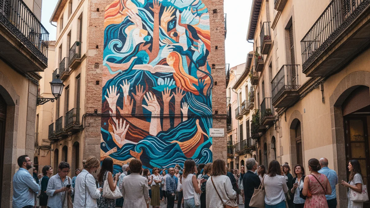 Generic image of an artistic mural on an urban wall dedicated to gender equality.