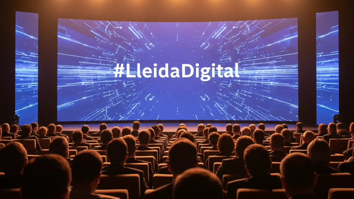 Generic image of a technology and digital transformation conference in a theater.