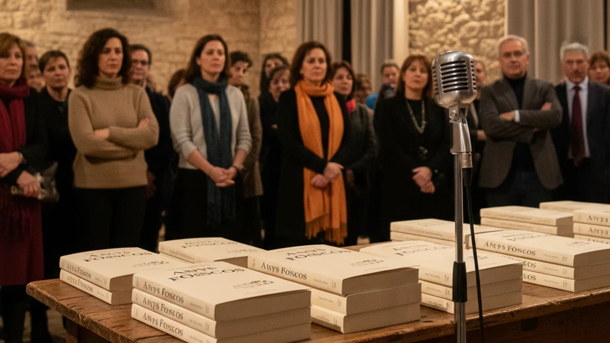 Imatge genèrica de la presentació d'un llibre en un museu amb públic i ponents.