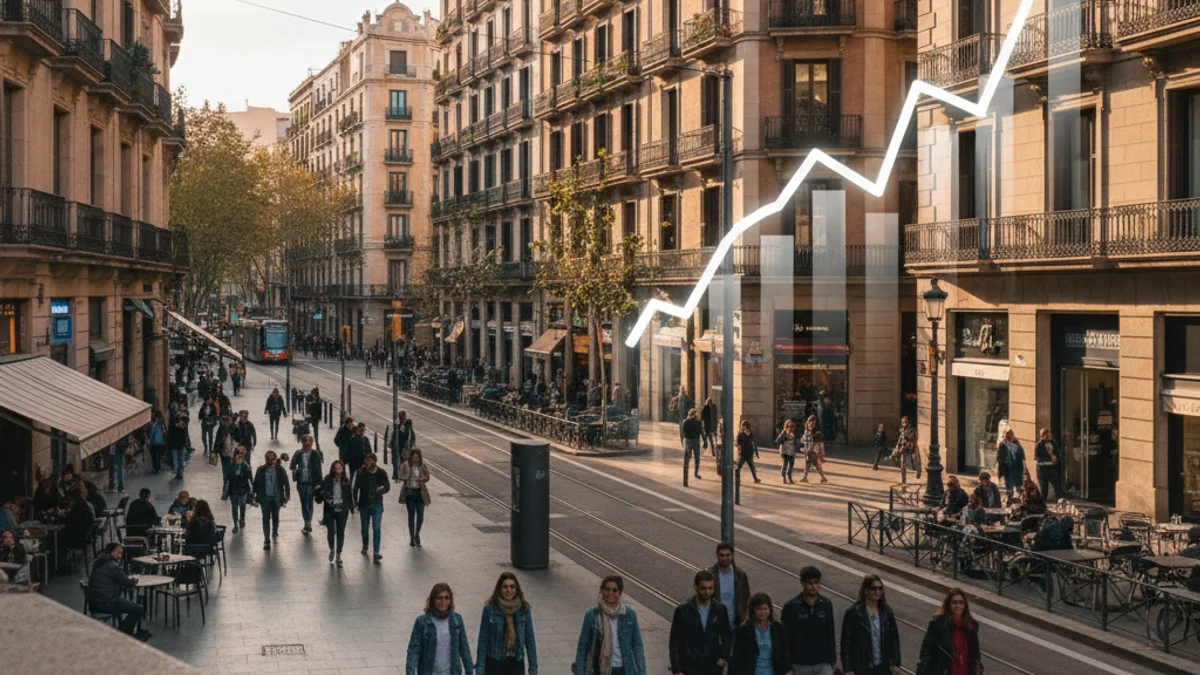 Imagen genérica de unos bloques de pisos residenciales en la ciudad de Barcelona.