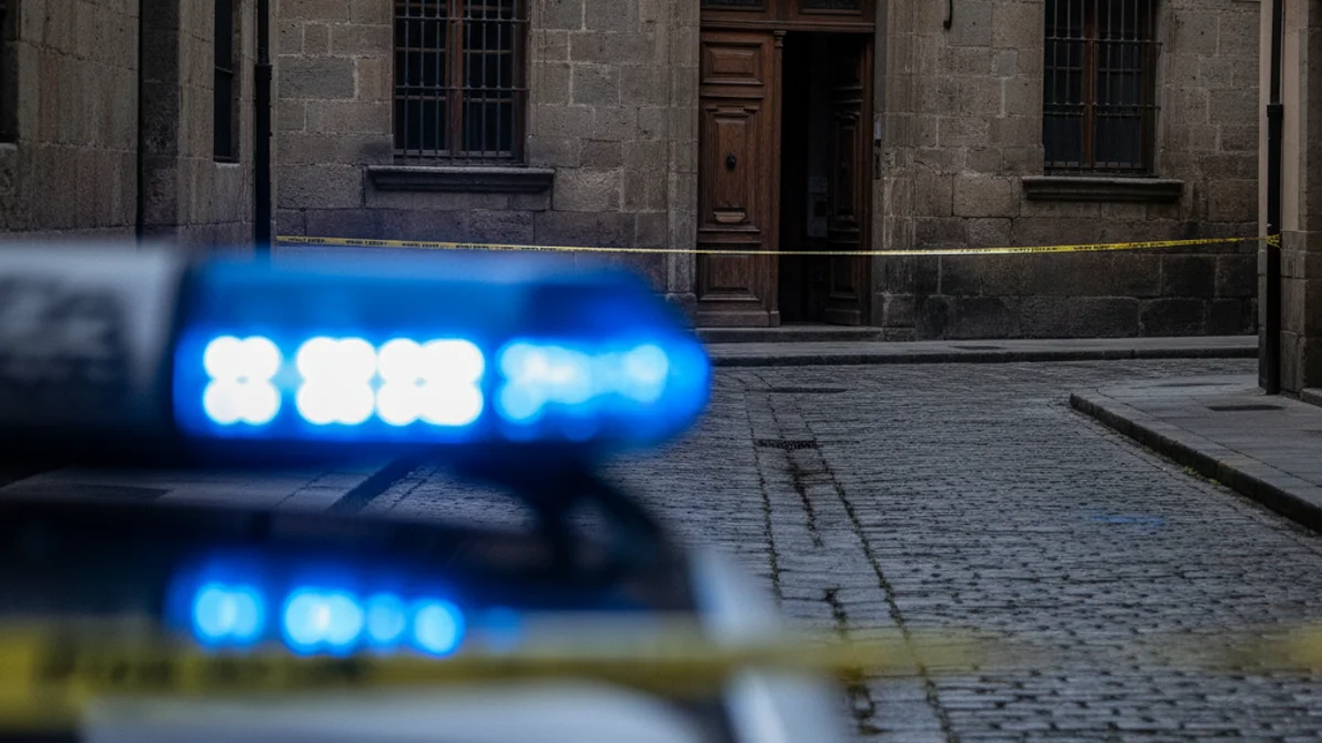 Generic image of a street closed to traffic with the presence of police vehicles during an operation.
