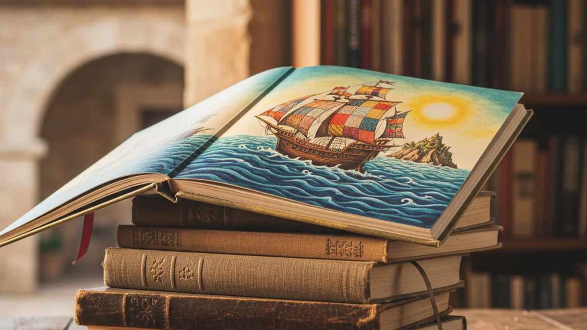 Imatge genèrica d'una pila de llibres nous sobre una taula de fusta en un ambient acollidor.