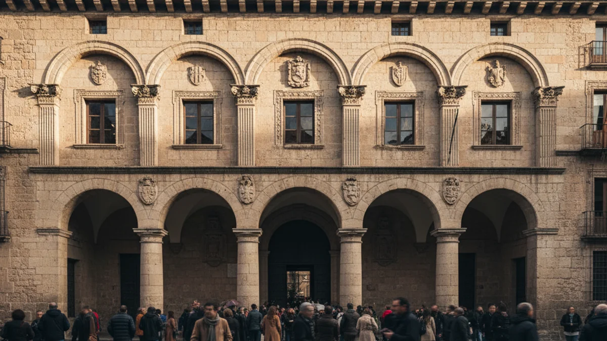 Imatge genèrica de la façana de l'Ajuntament de Lleida, la Paeria.