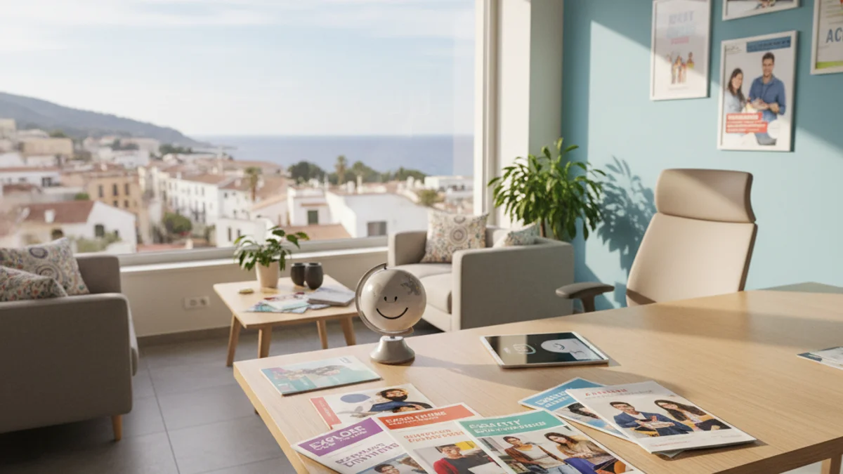 Imatge genèrica d'un punt d'informació i orientació educativa per a joves.