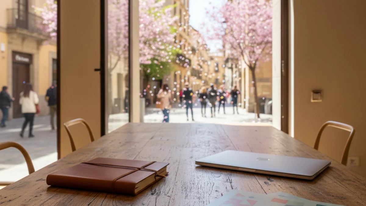Imagen genérica de un espacio de orientación educativa con folletos y material de estudio.