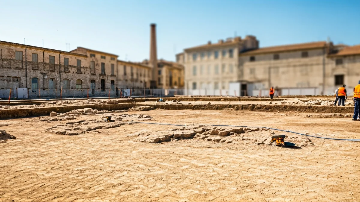 Imatge genèrica d'una prospecció arqueològica amb georadar en un entorn urbà.