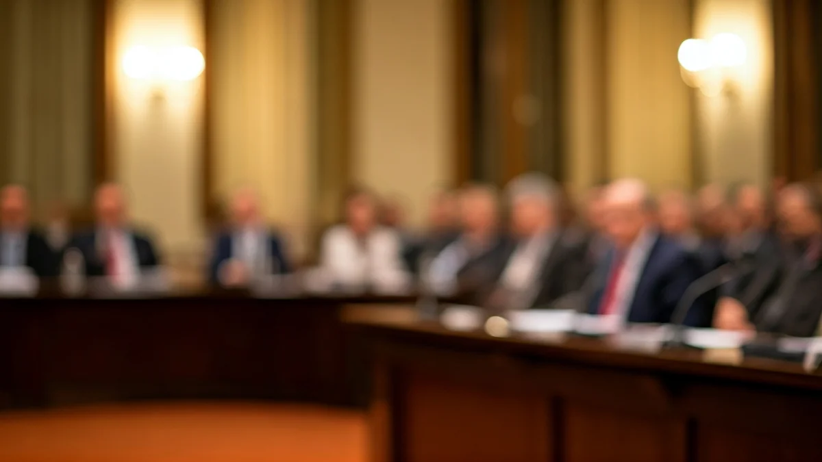 Imagen genérica de un acto institucional sobre política lingüística.