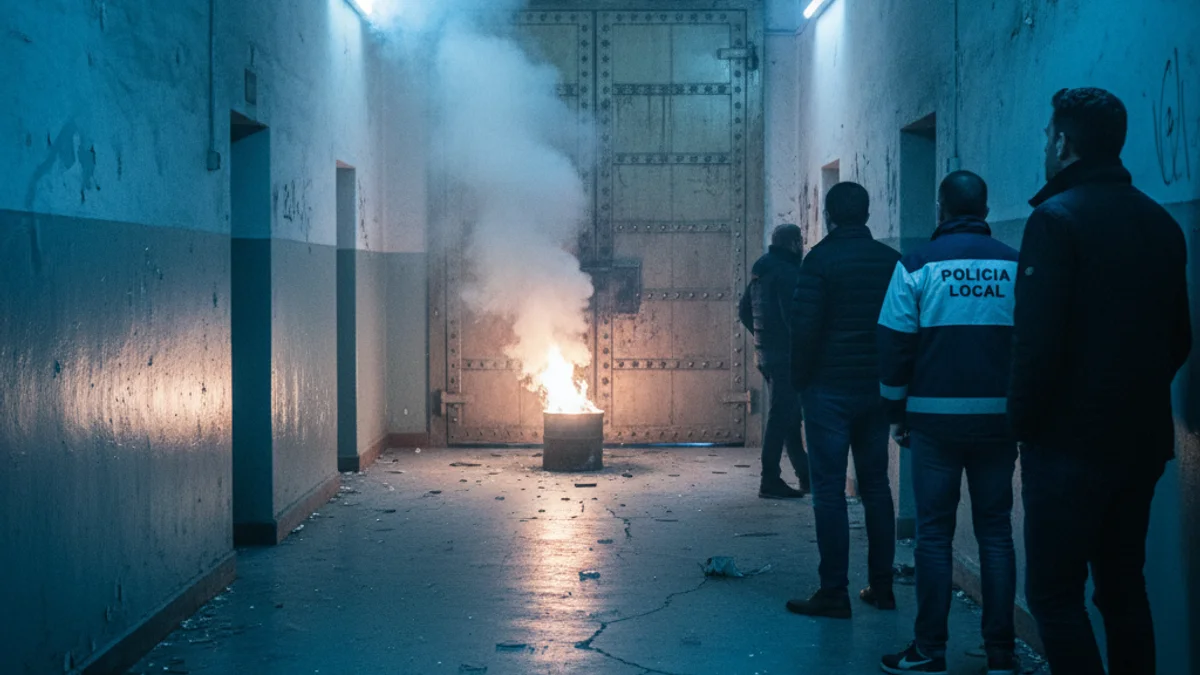 Generic image of a prison corridor with emergency lights.