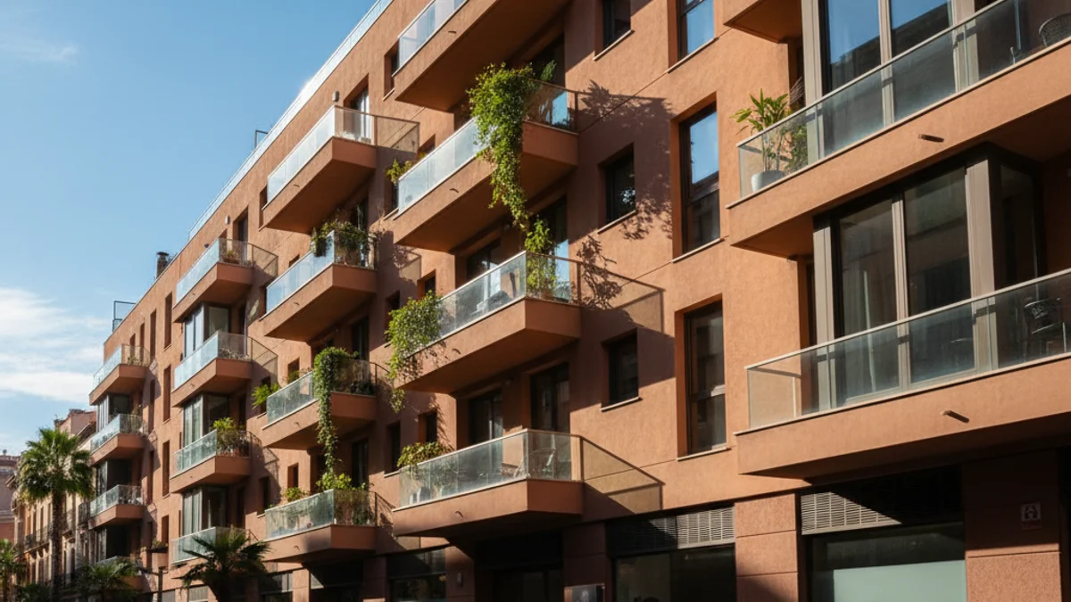Imagen genérica de un bloque de pisos moderno en una zona urbana.