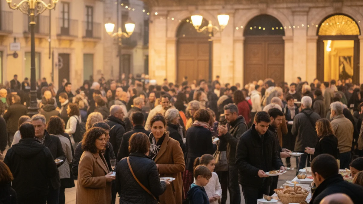 Imatge genèrica d'una celebració comunitària a l'aire lliure amb un ambient festiu i divers.
