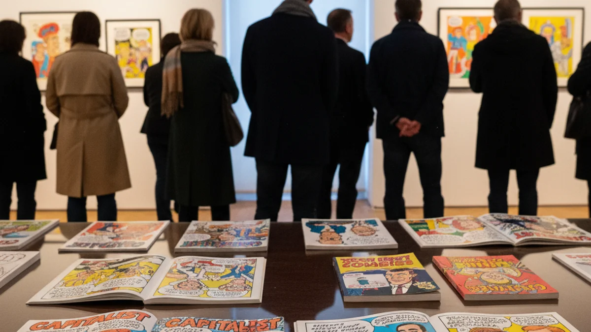 Imatge genèrica d'una exposició d'il·lustració en un centre cultural.