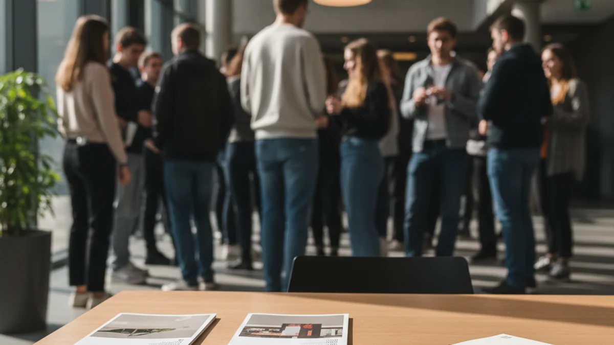 Imatge genèrica d'un espai d'orientació educativa amb fulletons i material informatiu.