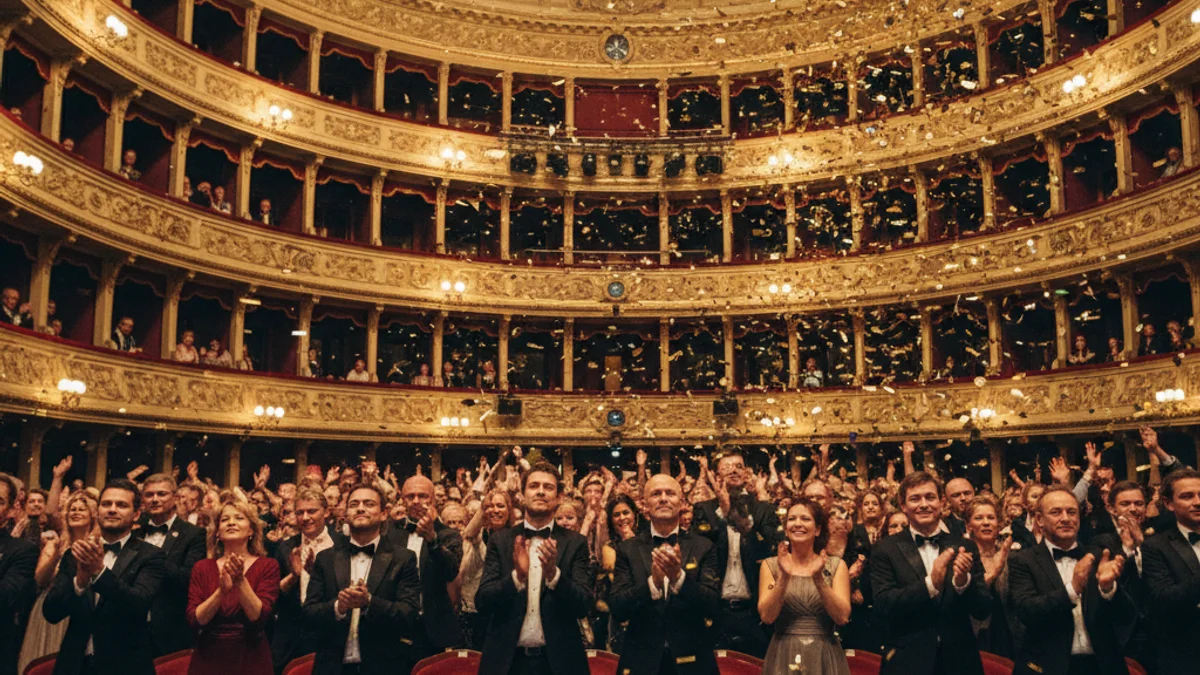 Imagen genérica de una gala de premios culturales con iluminación cálida.