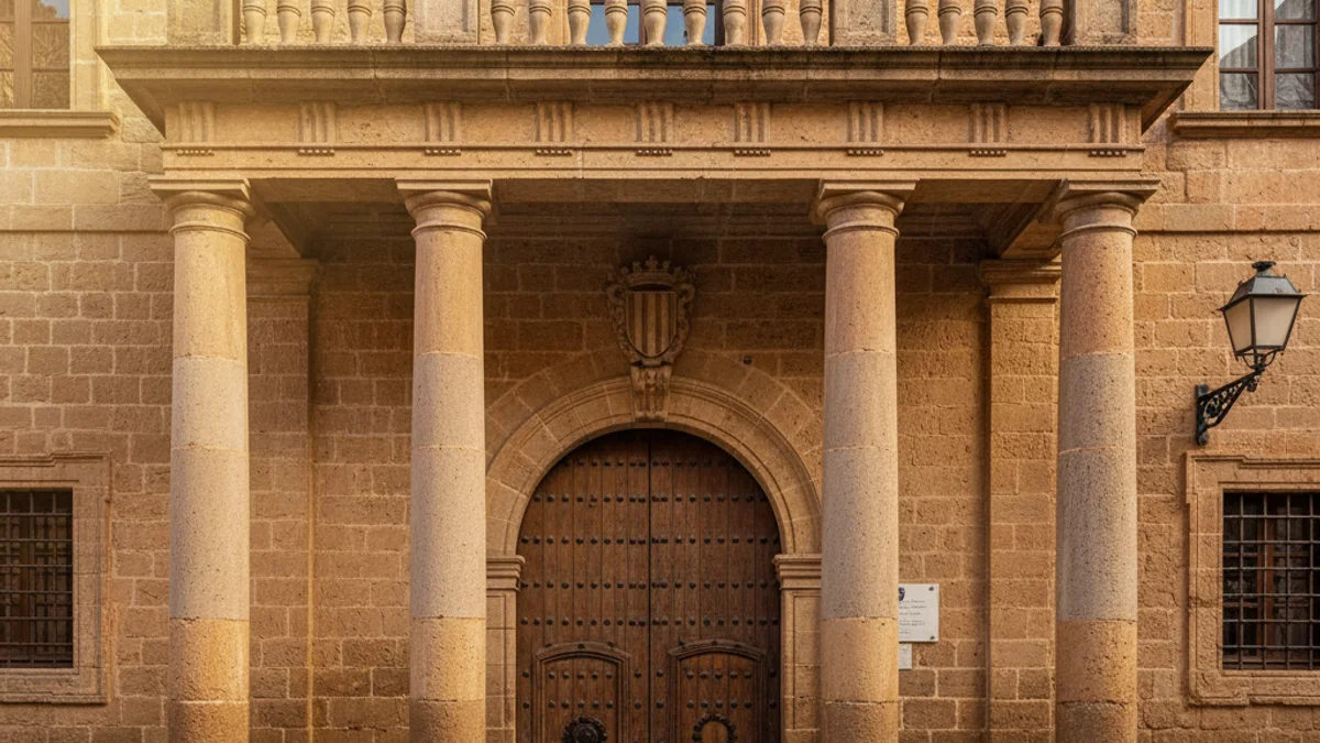 Imatge genèrica de la façana d'un ajuntament amb detalls de pedra i arquitectura institucional.