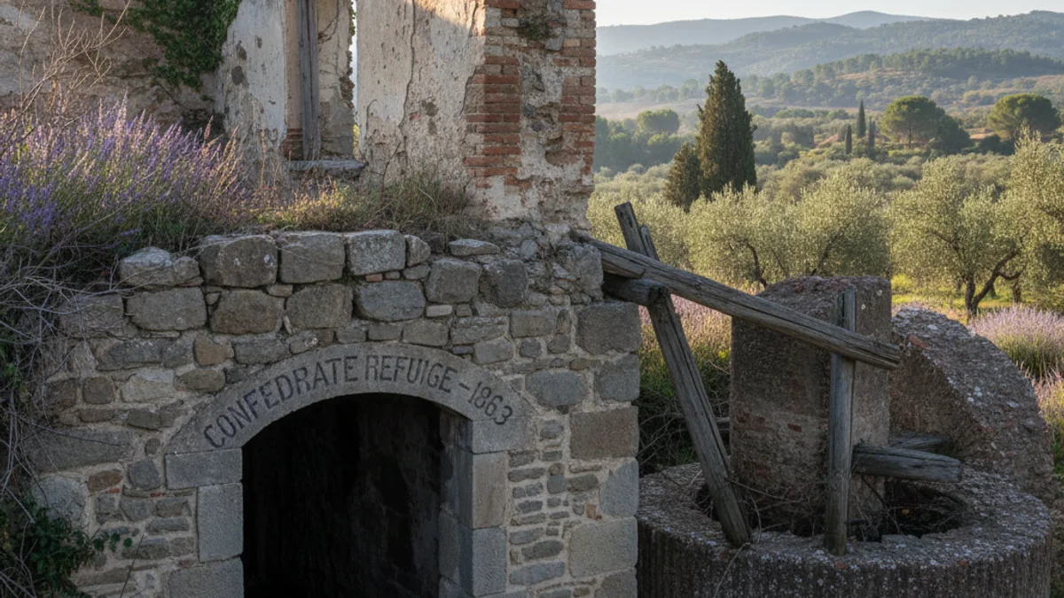 Imagen genérica de los restos de un antiguo molino harinero y un refugio histórico.