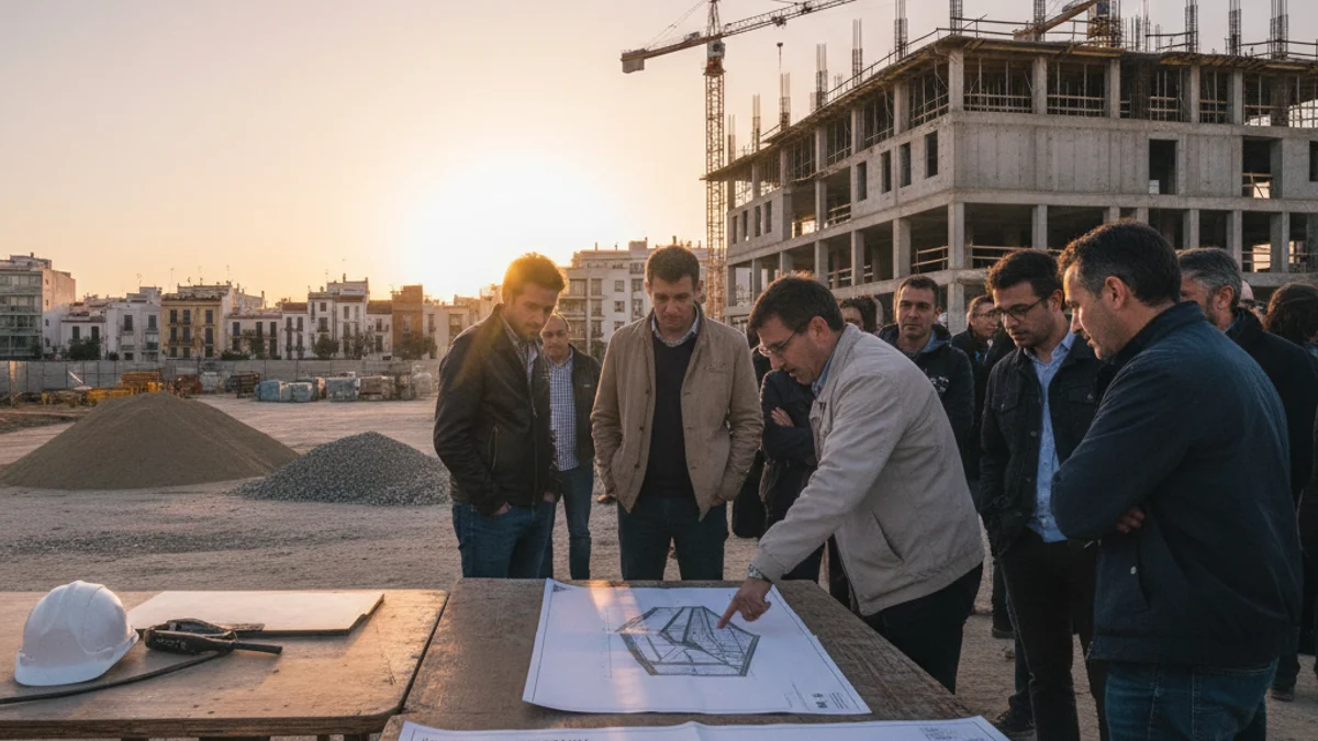 Imatge genèrica d'un solar urbà on es preveu la construcció d'un nou edifici institucional.