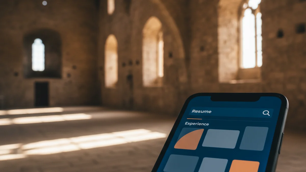Imatge genèrica d'un telèfon mòbil utilitzat per a la recerca de feina digital.