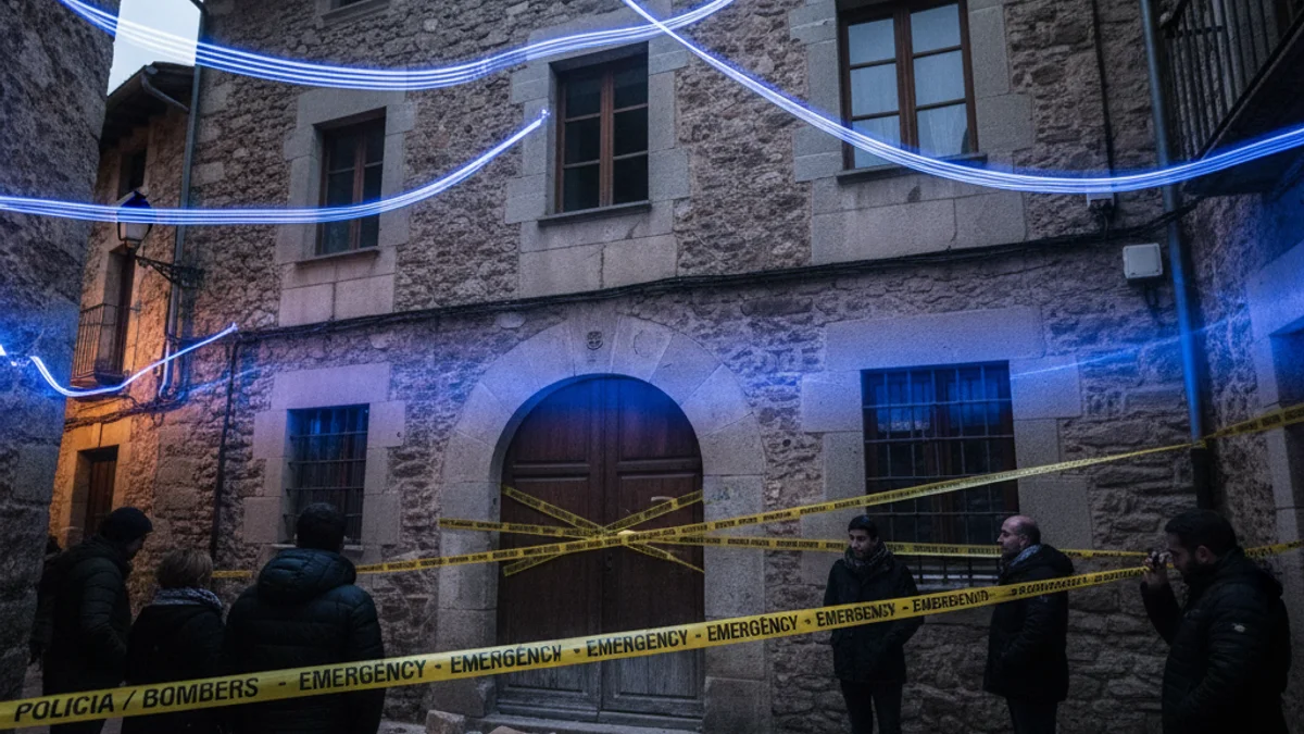 Generic image of a street cordoned off due to a structural emergency in a residential building.