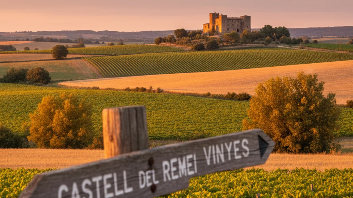 Generic image of a rural landscape in Ponent with a historic castle in the background.