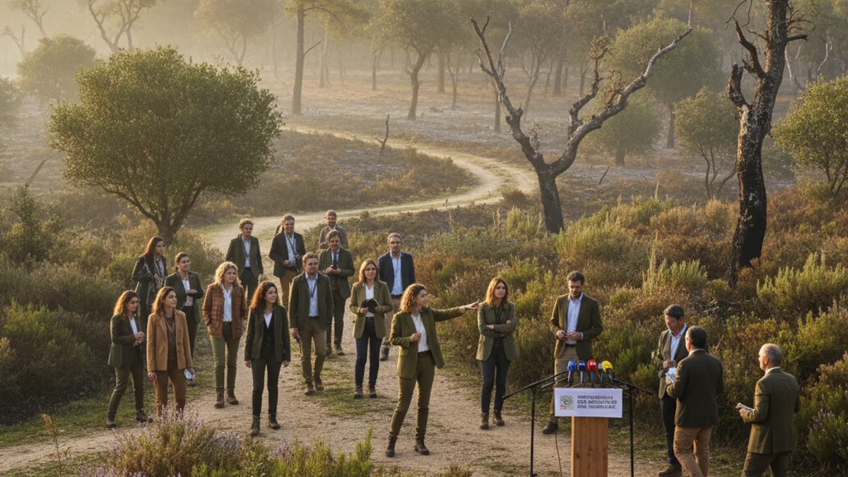 Imagen genérica de un bosque gestionado para la prevención de incendios forestales.