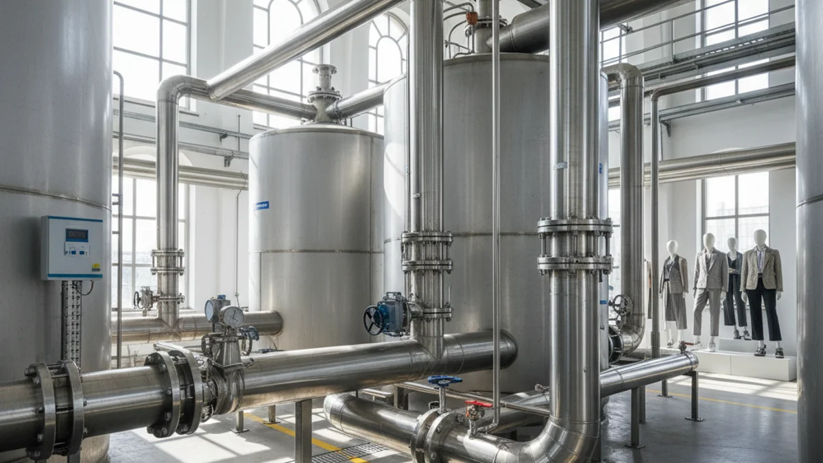 Generic image of a water treatment plant with industrial facilities.