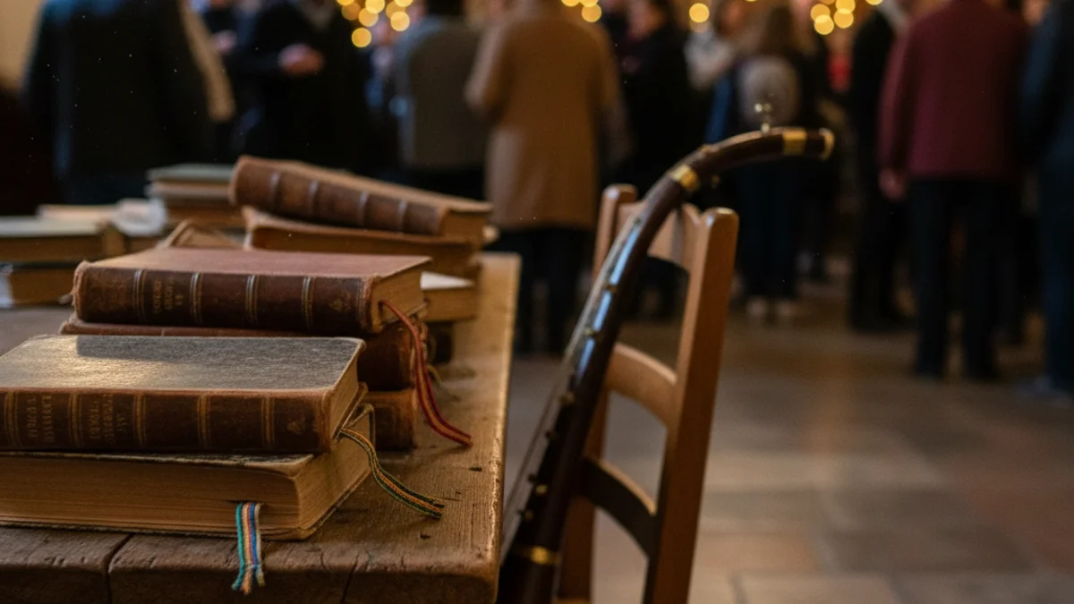 Imatge genèrica d'un llibre sobre la cultura catalana en un entorn institucional.