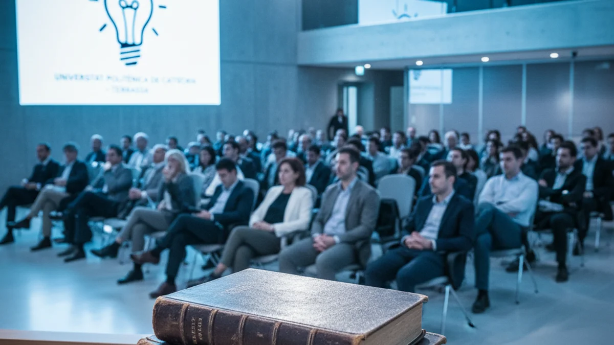 Generic image of a conference hall during an educational event.