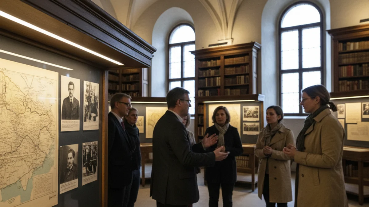 Imatge genèrica d'una exposició cultural en un arxiu històric municipal.