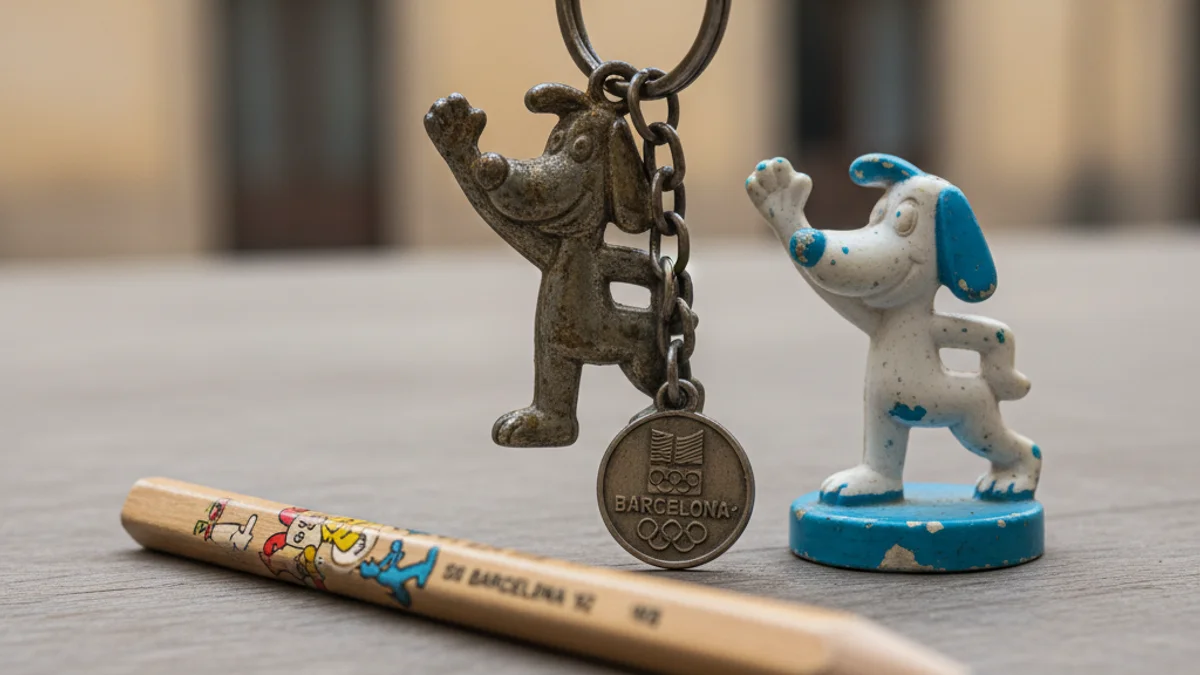 Imatge genèrica de marxandatge antic de la mascota Cobi dels Jocs Olímpics de Barcelona 92.