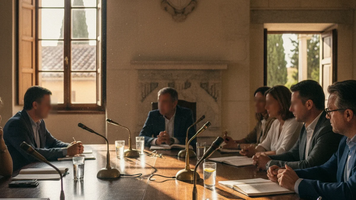 Generic image of an institutional meeting room where the Commerce Table was held.