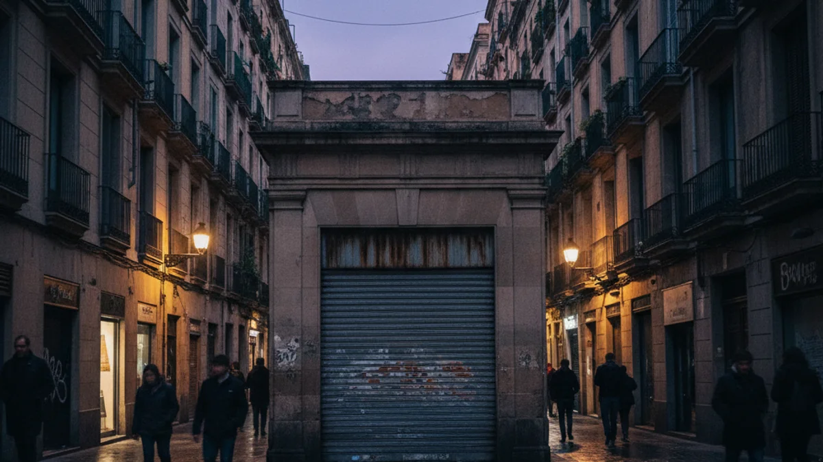 Imatge genèrica d'un carrer de l'àrea metropolitana de Barcelona al capvespre.