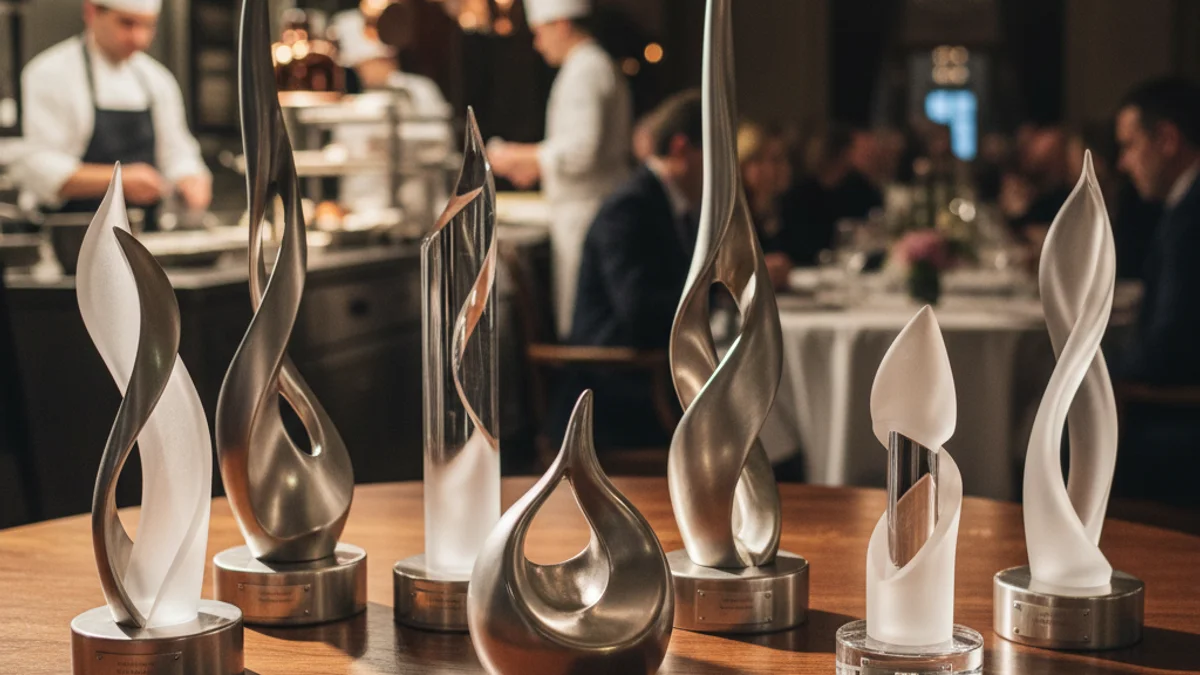 Imatge genèrica d'uns guardons gastronòmics sobre una taula elegant.