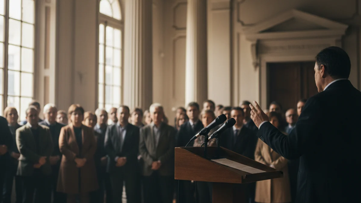 Generic image of a sports candidacy presentation in an institutional setting.